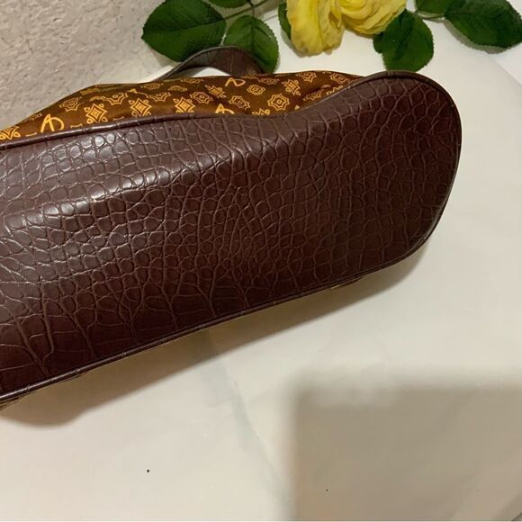 Alfred Durante Signature Design Exclusive Allover Design Sateen Bag NWOT - Picture 7 of 16